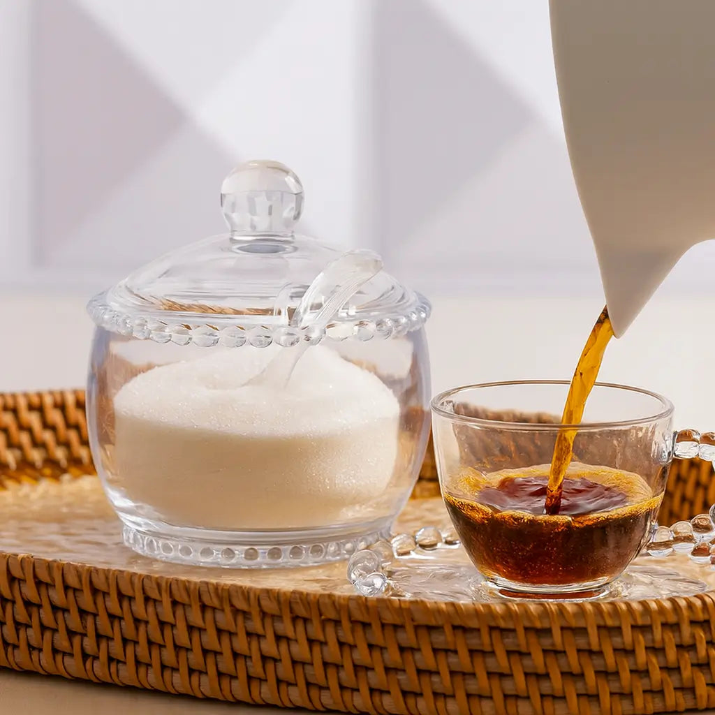 Açucareiro de Vidro com Colher 200ml