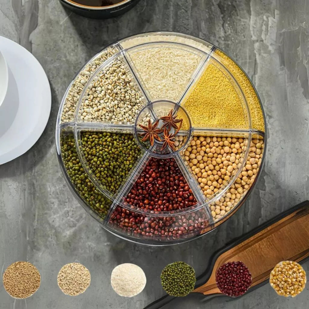 Dispenser Giratório para Alimentos com 6 Compartimentos