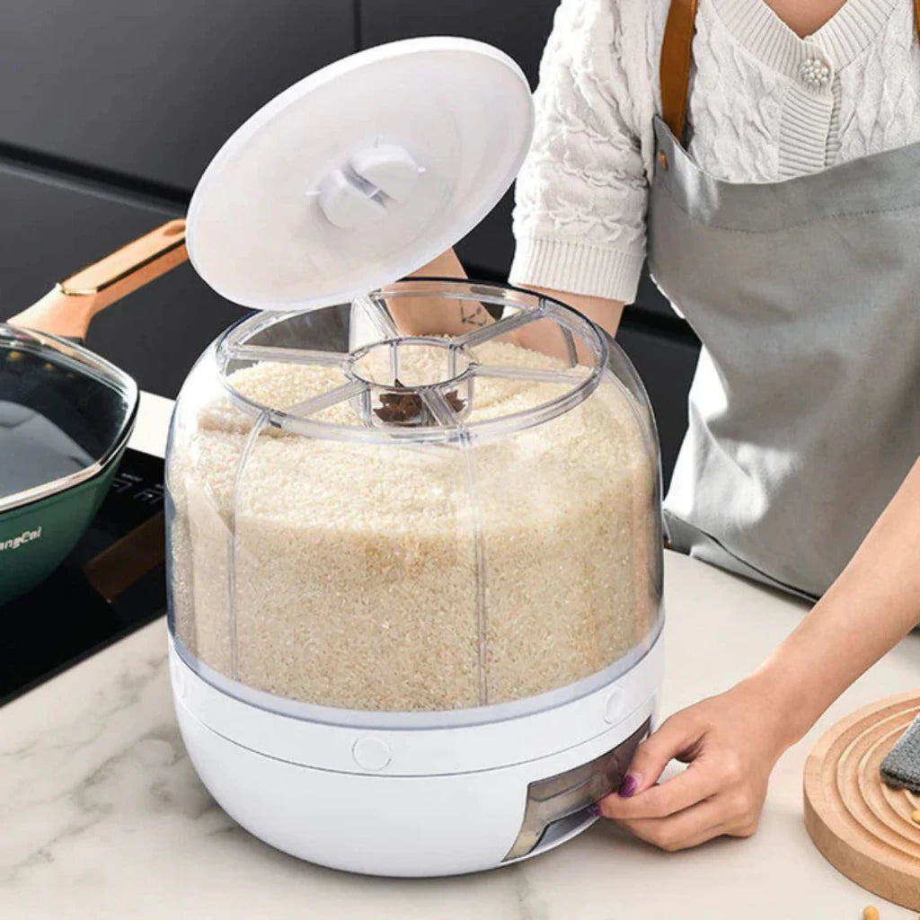 Dispenser Giratório para Alimentos com 6 Compartimentos