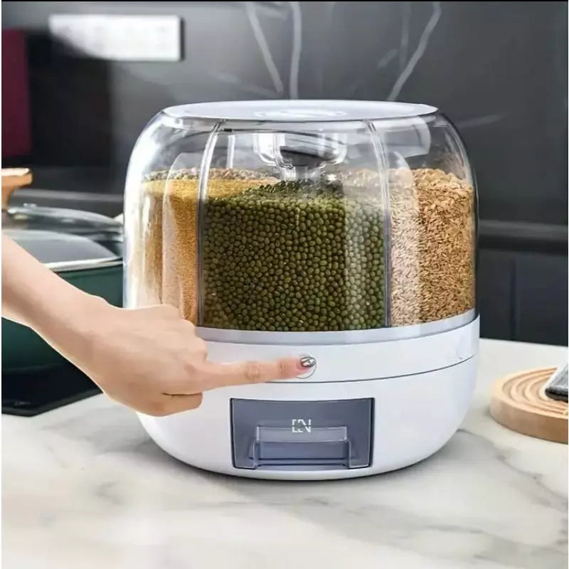 Dispenser Giratório para Alimentos com 6 Compartimentos