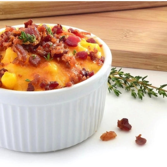 Kit 4 Ramequim Porcelana Canelado