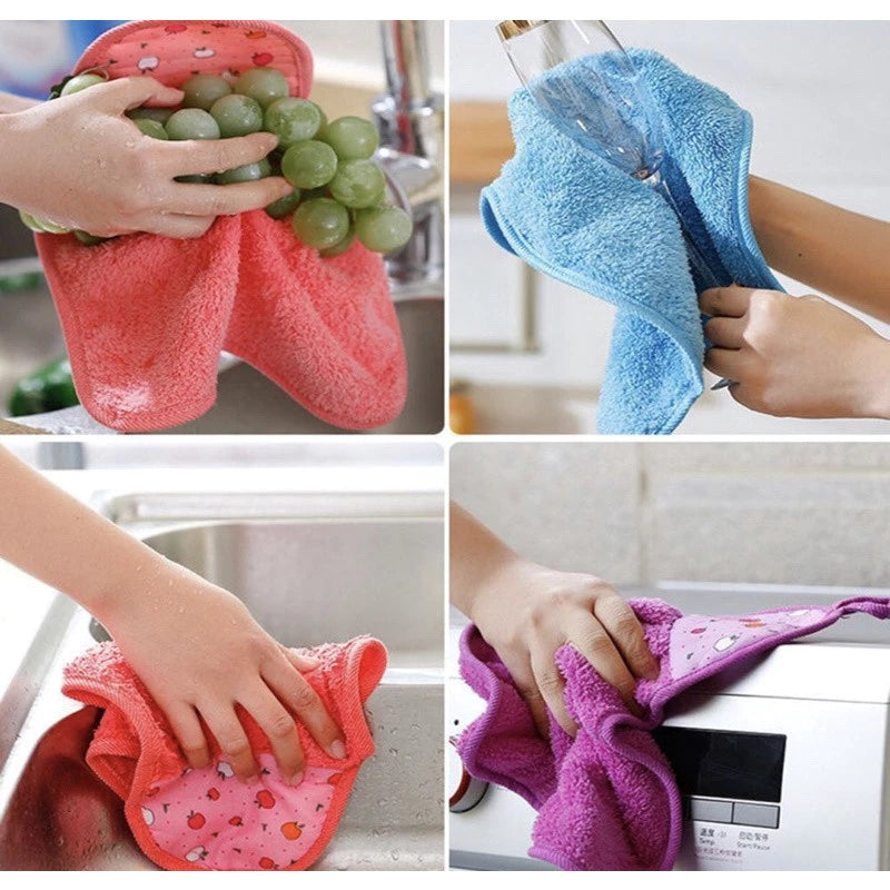 Kit Com 3 Bate Mão Atoalhado Para Cozinha