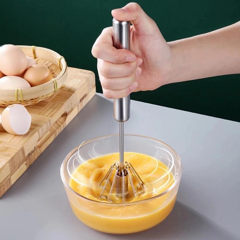 Batedor de Ovos Semiautomático Inox QuickMix