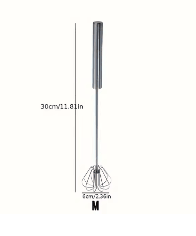 Batedor de Ovos Semiautomático Inox QuickMix