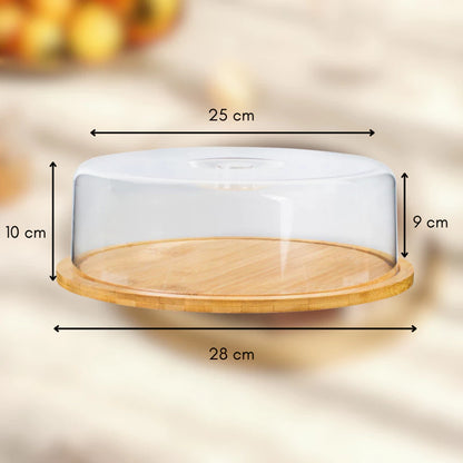 Boleira de Bambu com Tampa de Acrílico Bambelle