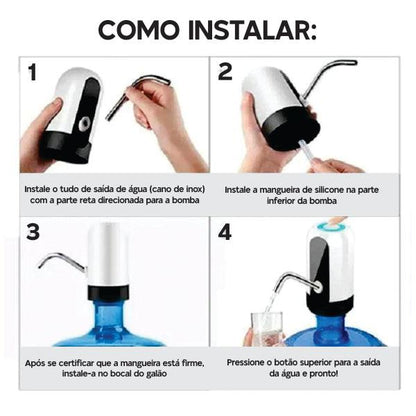Bomba Para Galão de Água Recarregável AquaPress
