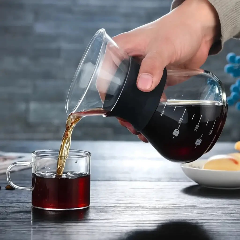 Cafeteira de Vidro com Filtro Inox 400ml