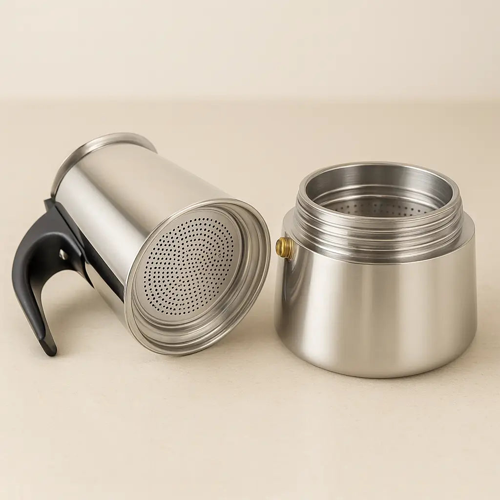 Cafeteira Italiana Aço Inox 450ml