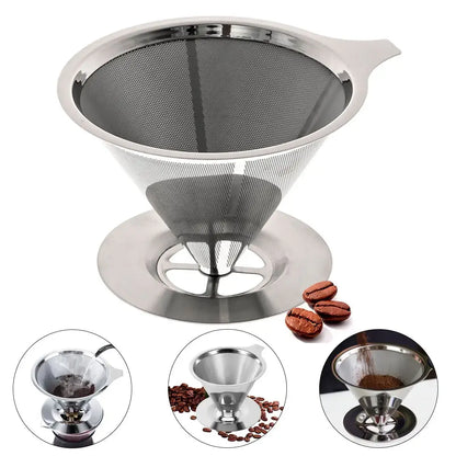 Coador de Café Aço Inox Reutilizável