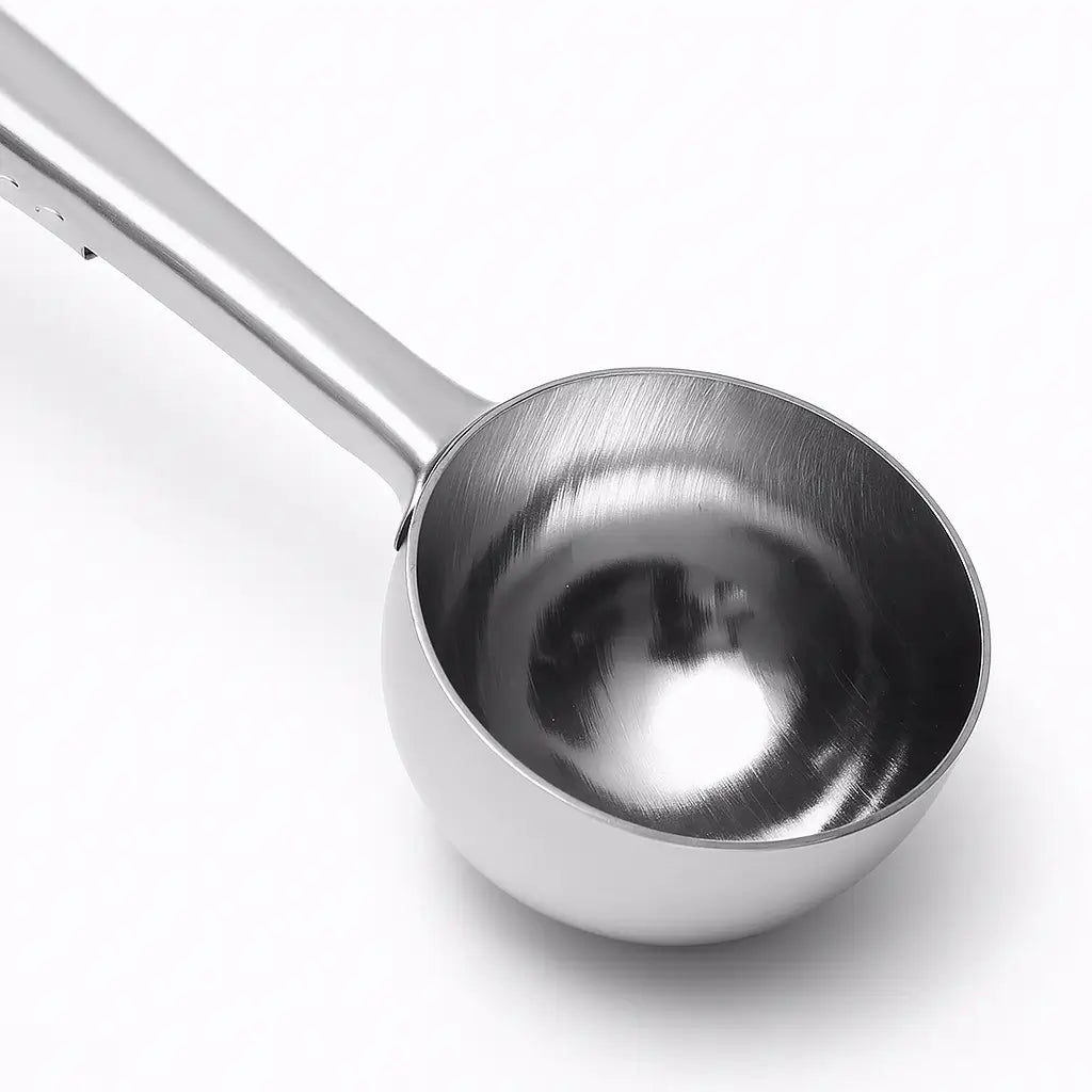 Colher Medidora de Café Inox com Prendedor Clipressia