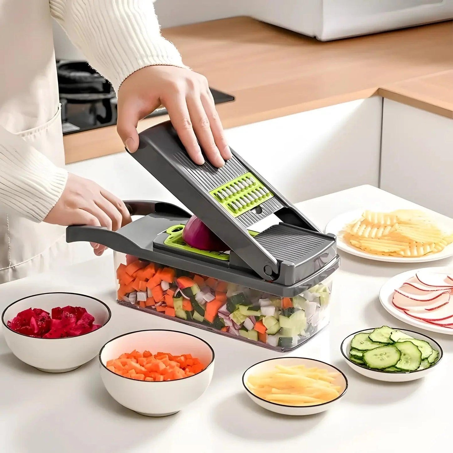 Cortador e Picador de Legumes 12 em 1 PraticChef