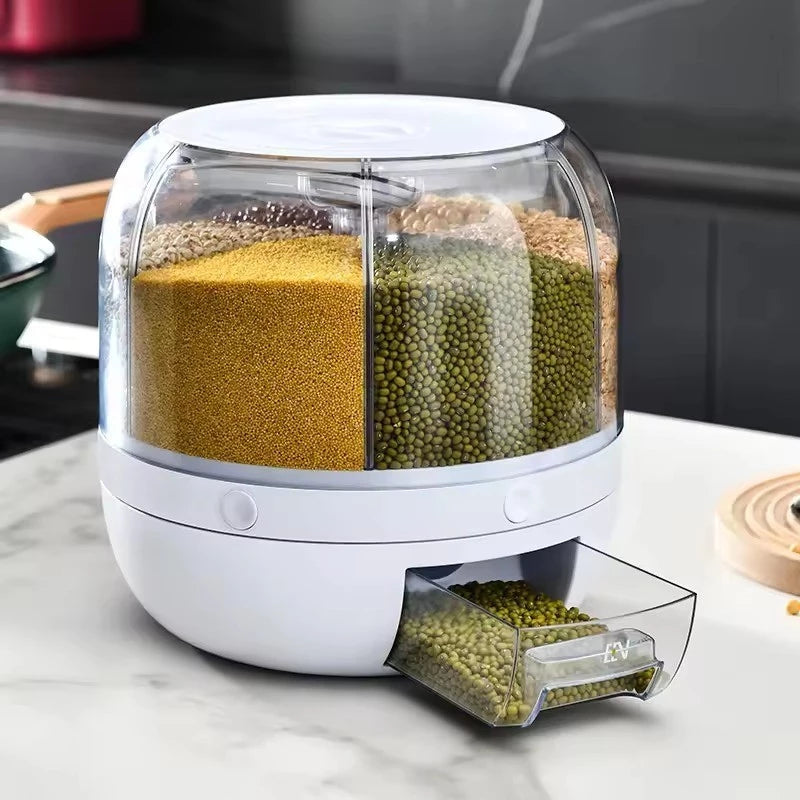 Dispenser Giratório para Alimentos com 6 Compartimentos