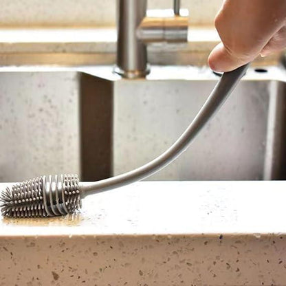 Escova de Silicone para Limpeza de Copos e Garrafas