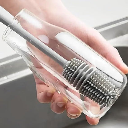 Escova de Silicone para Limpeza de Copos e Garrafas