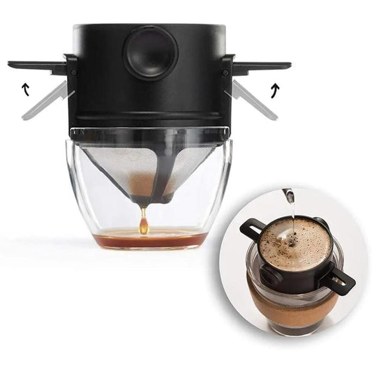 Filtro Coador de Café Dobrável Inox CaféPocket