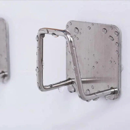 Kit 2 Suportes Para Esponja Autoadesivos em Aço Inox