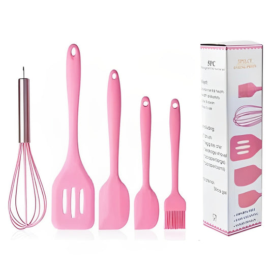 Kit 5 Utensílios de Cozinha em Silicone
