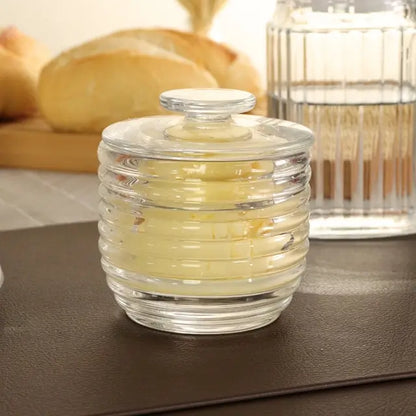 Manteigueira de Vidro Francesa Colmeia 150g