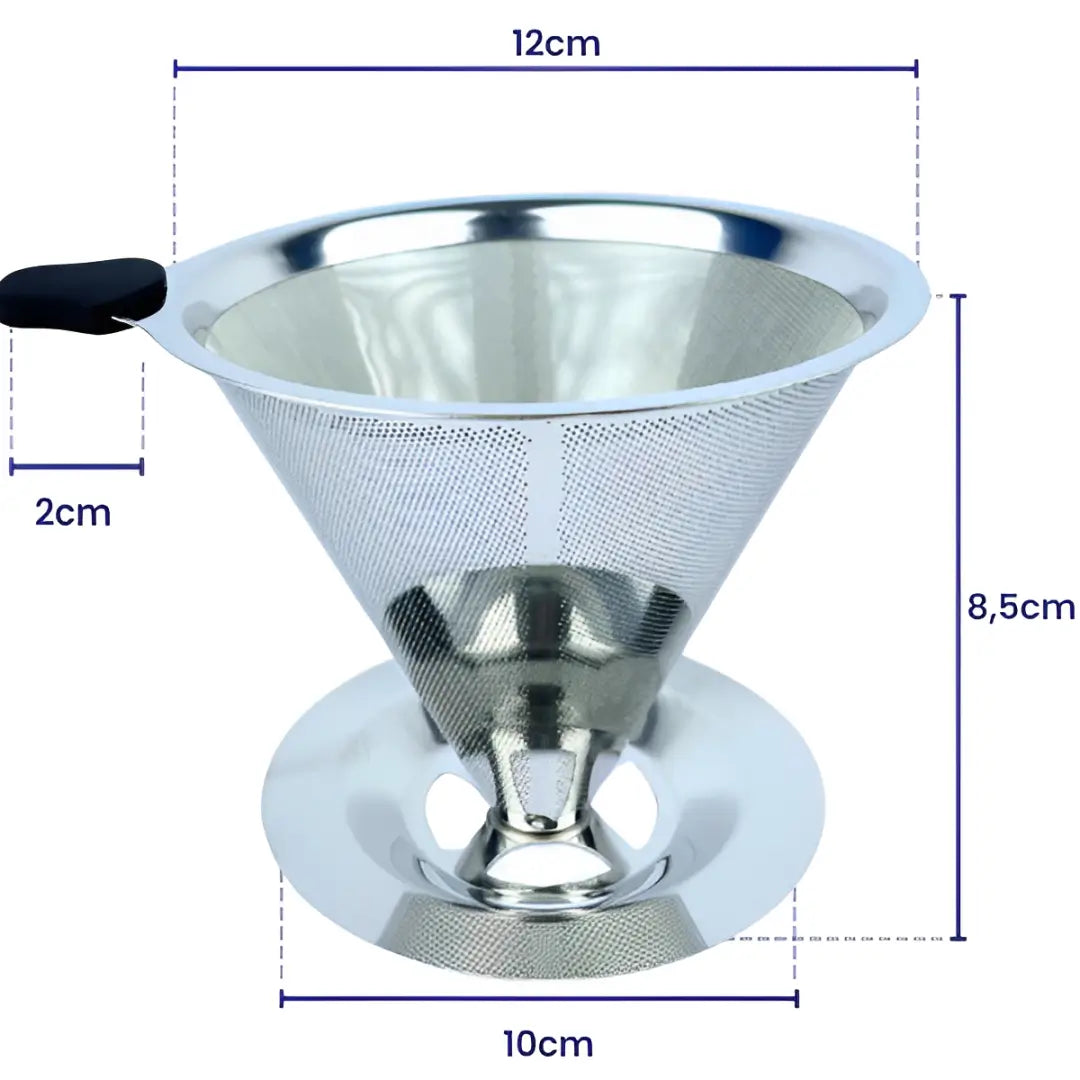 Coador de Café Aço Inox Reutilizável
