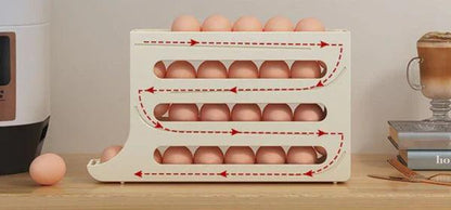Organizador de Ovos Deslizante Para 30 Ovos EggBox