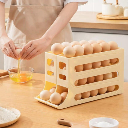 Organizador de Ovos Deslizante Para 30 Ovos EggBox