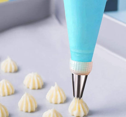 Kit Saco de Confeitar de Silicone Com 23 Bicos Para Decoração