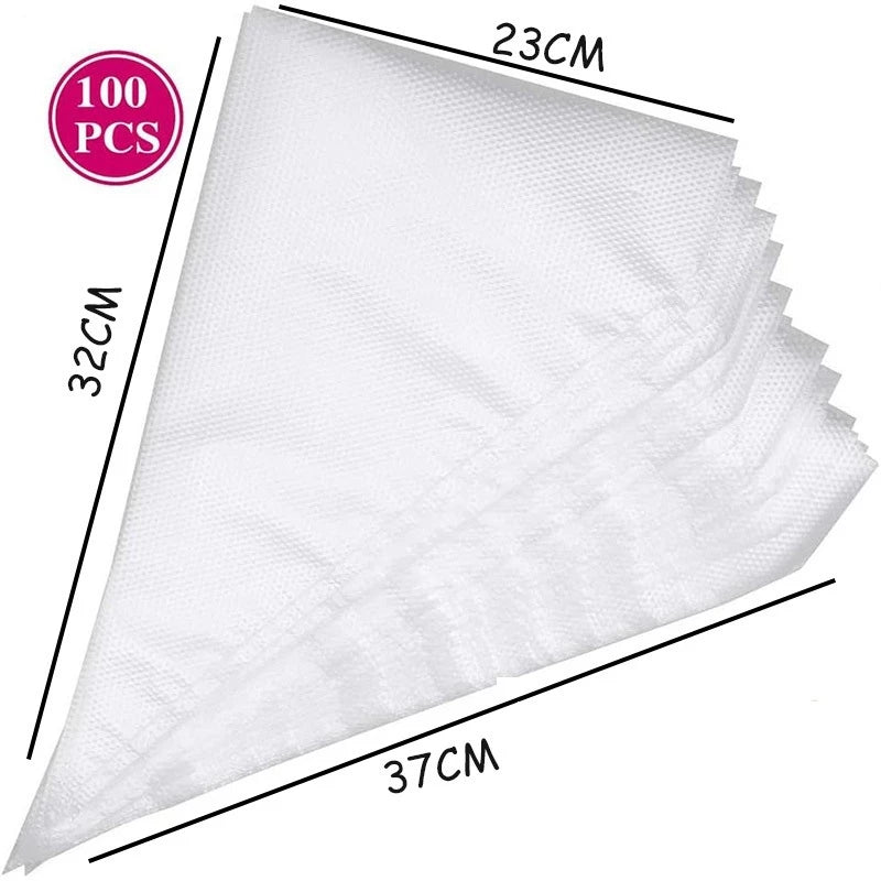 Saco de Confeitar Descartável Resistente 100 Unid.