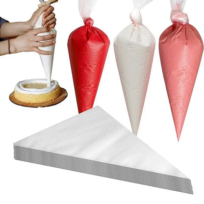 Saco de Confeitar Descartável Resistente 100 Unid.