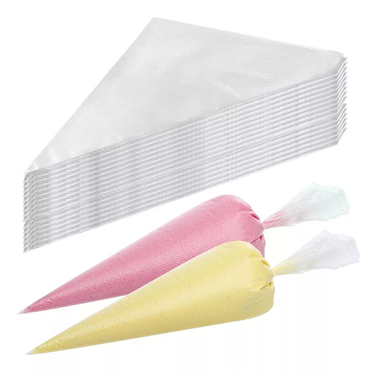 Saco de Confeitar Descartável Resistente 100 Unid.