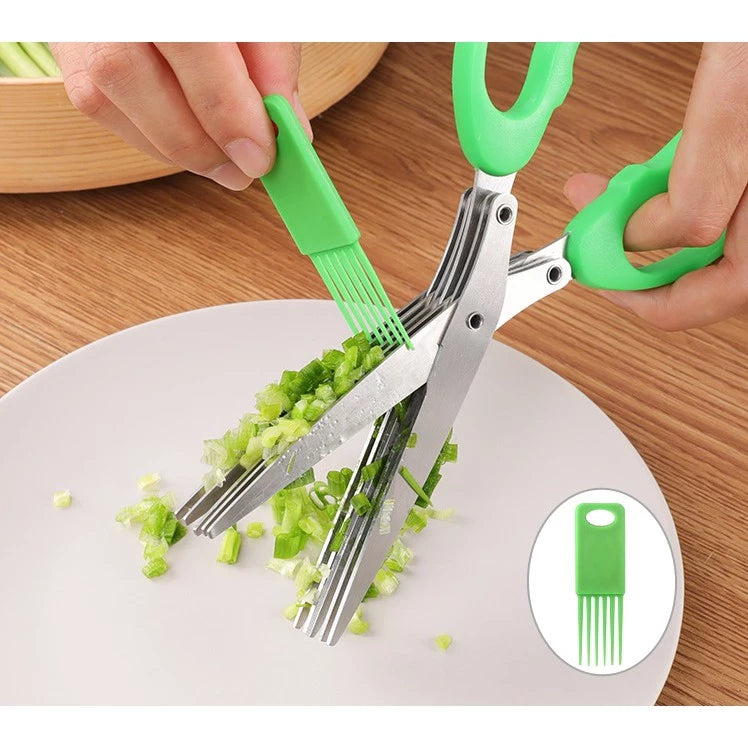 Tesoura Para Cortar Ervas 5 Lâminas Ervique
