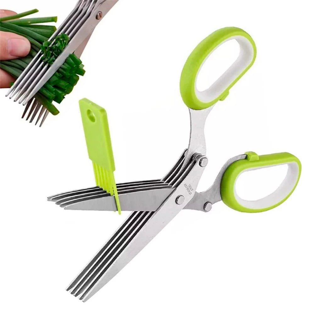Tesoura Para Cortar Ervas 5 Lâminas Ervique